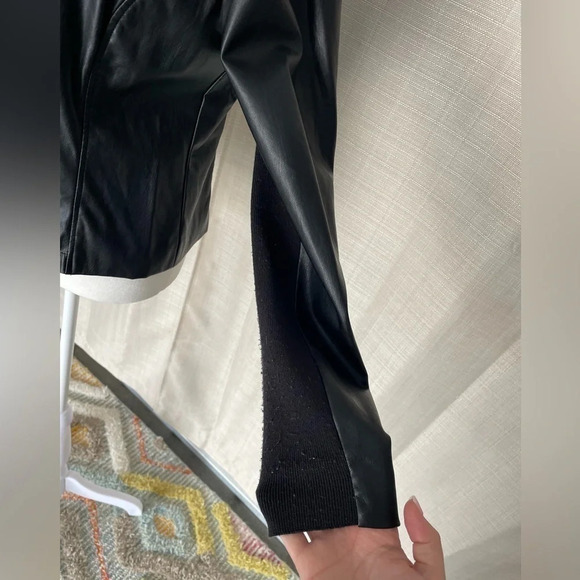 Women's LOFT Leather/Suede Moto Jacket - Sz. S - Picture 4 of 5